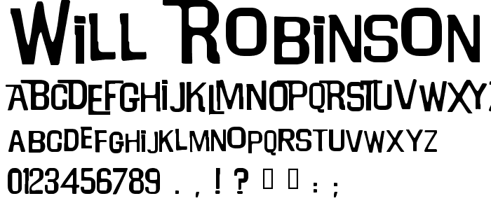 Will Robinson font